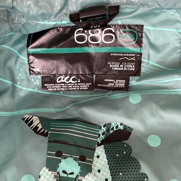 NWT 686 ACC Vagabond women’s black snowboard ski down jacket, size M. - Picture 10 of 15